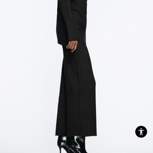 Wide leg black pants